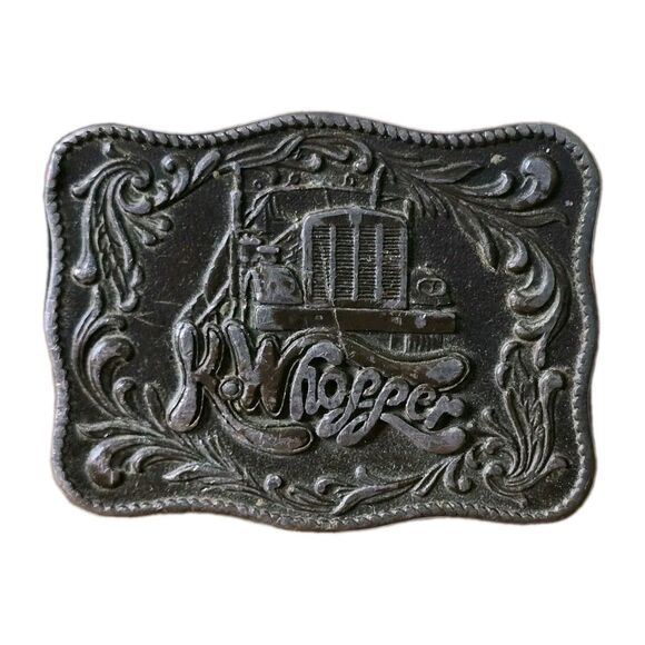 kenworth Other - Vintage 1977 Kenworth Belt Buckle K. Whopper Trucker Semi Truck Metal